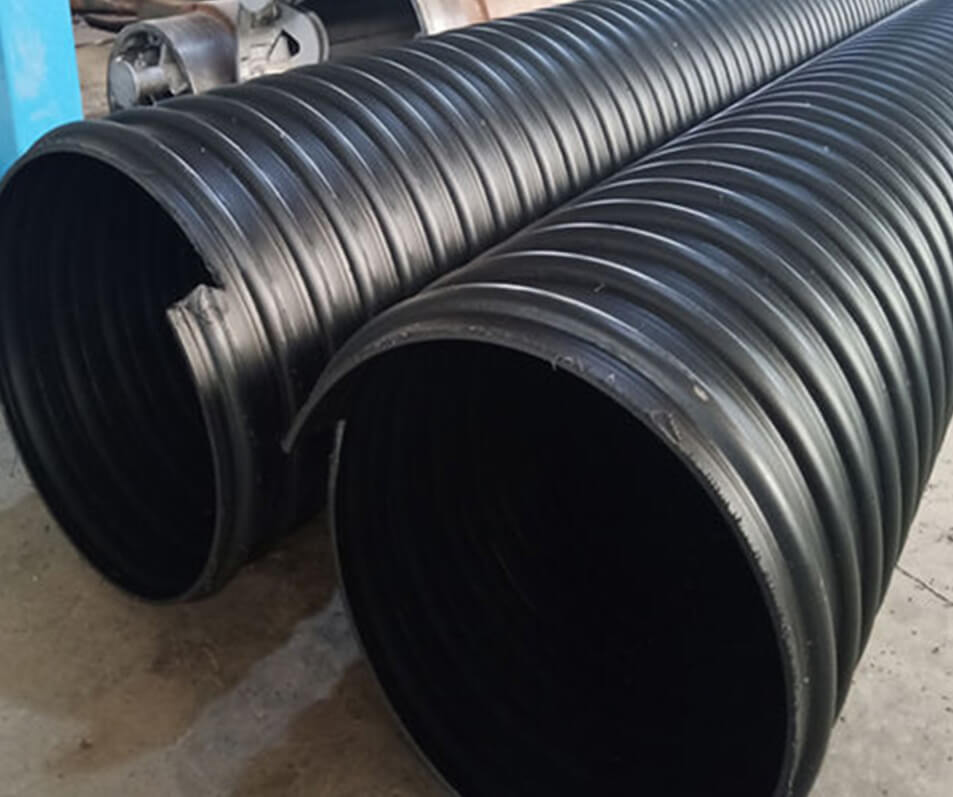 Steel Belt HDPE Double Wall Corrugated Pipe